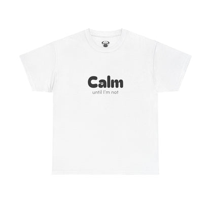 Unisex Typography Humor Tee – Calm until I'm not