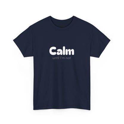 Unisex Typography Humor Tee – Calm until I'm not