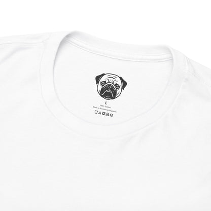 Cute Pug I Miss My Human Tee, Casual Dog Lover's T-Shirt, Gift for Pet Owners, Funny Friendship Shirt, Unisex Cotton Tee