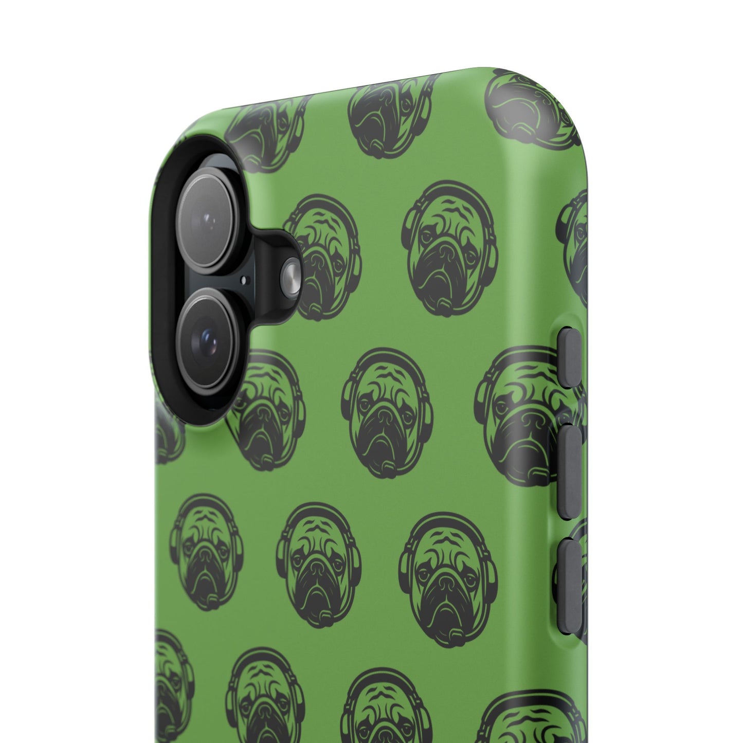 [Green] Poogstek Logo Stylish Impact-Resistant Phone Case with Cool Headphone Design, Hipster Gift, Fun Phone Accessory, Trendy Tech Case, Unique [...]