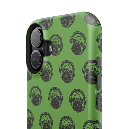[Green] Poogstek Logo Stylish Impact-Resistant Phone Case with Cool Headphone Design, Hipster Gift, Fun Phone Accessory, Trendy Tech Case, Unique [...]