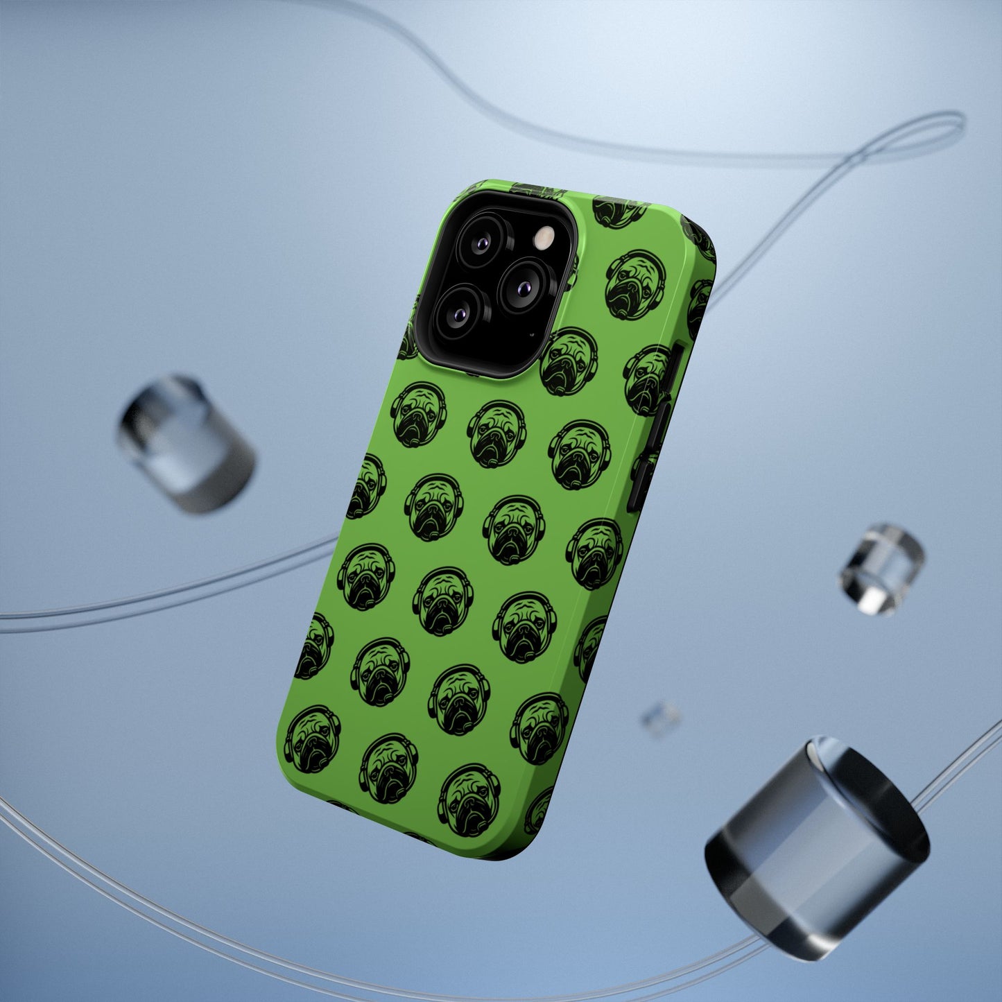 [Green] Poogstek Logo Stylish Impact-Resistant Phone Case with Cool Headphone Design, Hipster Gift, Fun Phone Accessory, Trendy Tech Case, Unique [...]