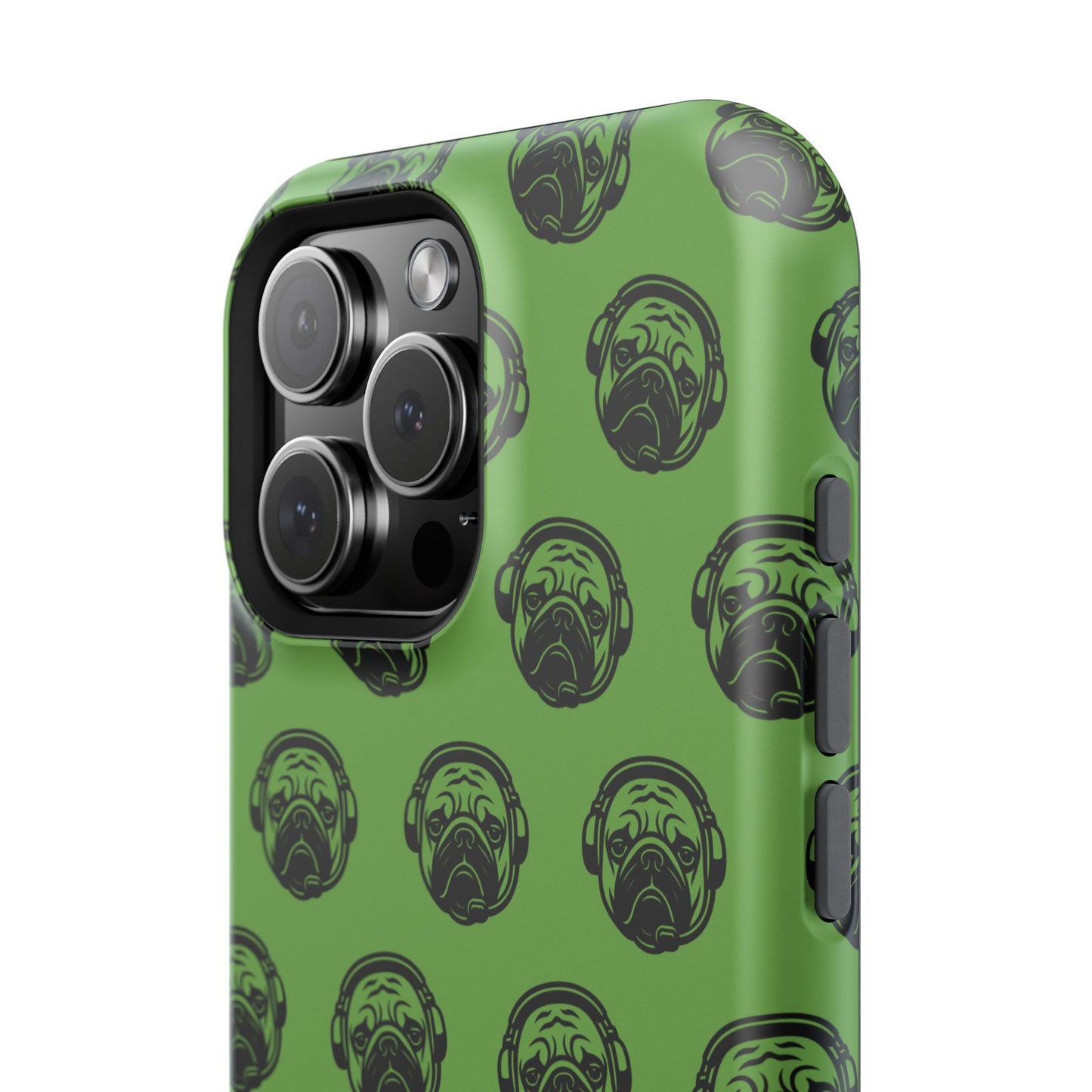 [Green] Poogstek Logo Stylish Impact-Resistant Phone Case with Cool Headphone Design, Hipster Gift, Fun Phone Accessory, Trendy Tech Case, Unique [...]