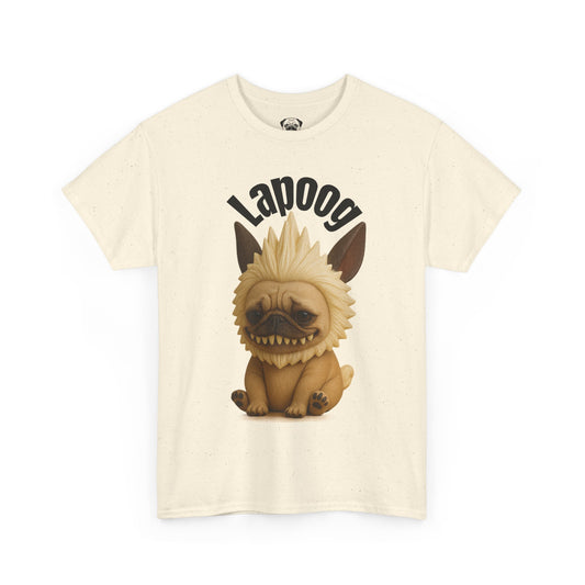 Cute Lapoog Tee, Casual Dog Lover's T-Shirt, Halloween Gift for Pet Owners, Funny Friendship Shirt, Unisex Cotton Tee