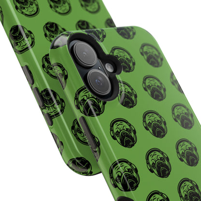 [Green] Poogstek Logo Stylish Impact-Resistant Phone Case with Cool Headphone Design, Hipster Gift, Fun Phone Accessory, Trendy Tech Case, Unique [...]