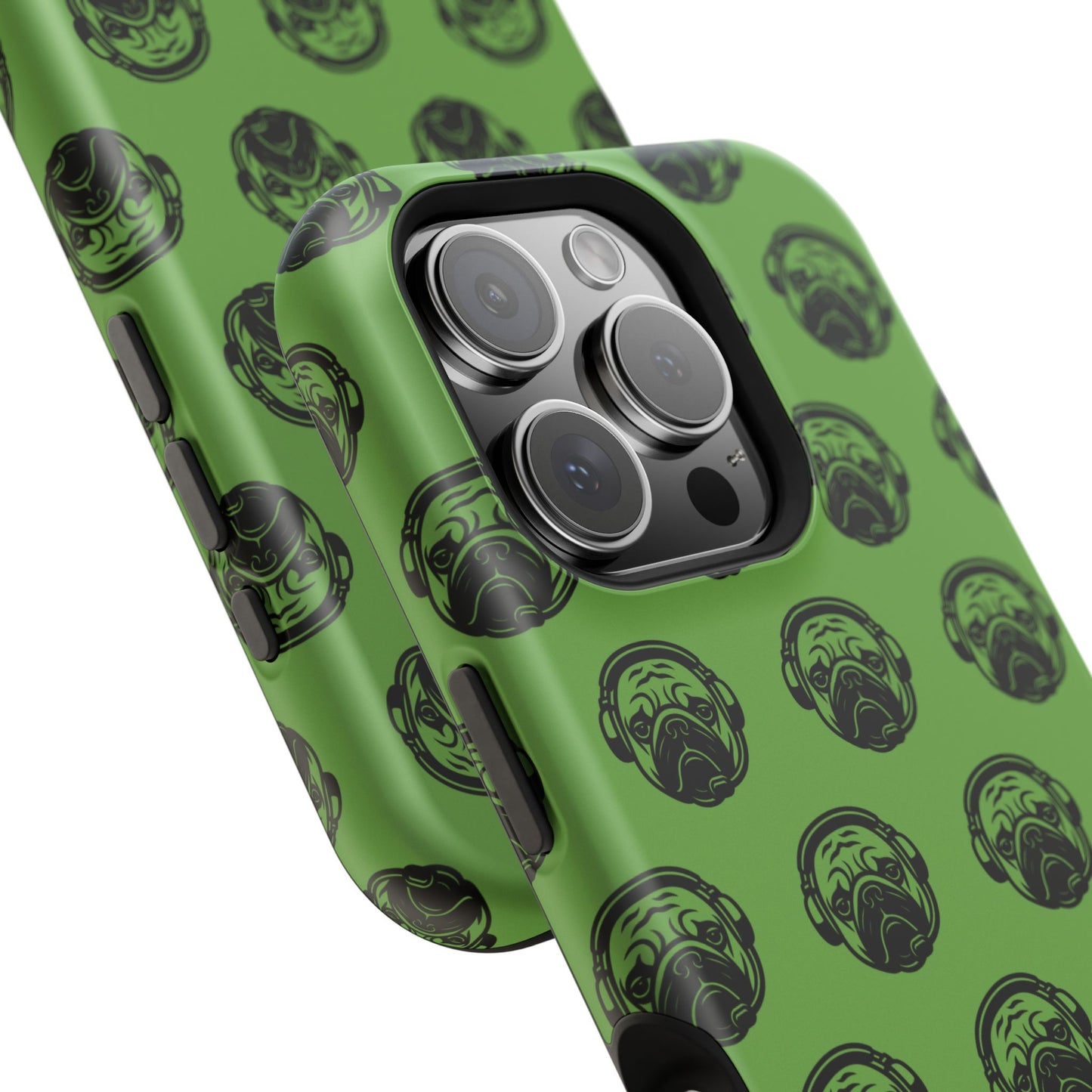 [Green] Poogstek Logo Stylish Impact-Resistant Phone Case with Cool Headphone Design, Hipster Gift, Fun Phone Accessory, Trendy Tech Case, Unique [...]