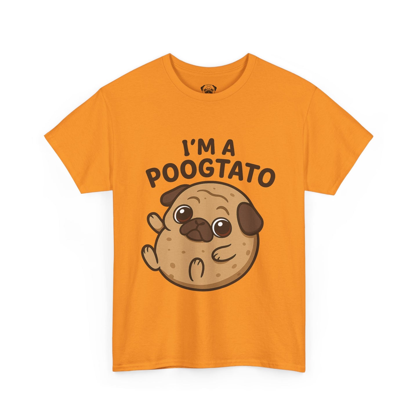 Cute Pug Potato Poogtato Tee, Casual Dog Lover's T-Shirt, Halloween Gift for Pet Owners, Funny Friendship Shirt, Unisex Cotton Tee