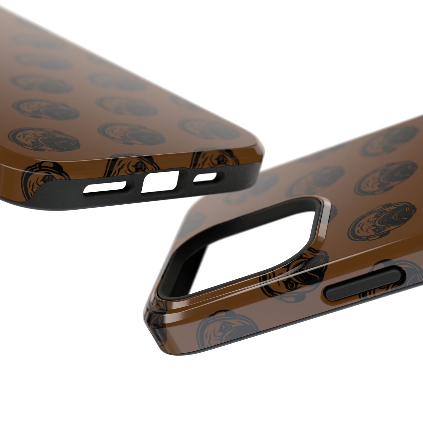 [Brown] Poogstek Logo Stylish Impact-Resistant Phone Case with Cool Headphone Design, Hipster Gift, Fun Phone Accessory, Trendy Tech Case, Unique [...]