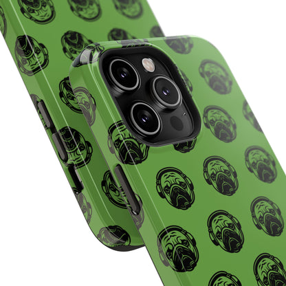 [Green] Poogstek Logo Stylish Impact-Resistant Phone Case with Cool Headphone Design, Hipster Gift, Fun Phone Accessory, Trendy Tech Case, Unique [...]