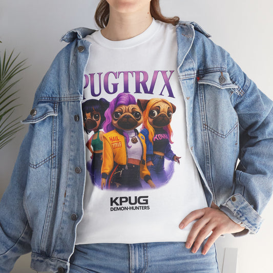 Cute Trendy Poogs Pug KPug KPoog Demon Hunters Pugtrix Tee, Casual Dog Lover's T-Shirt, Gift for Pet Owners, Funny Friendship Shirt, Unisex Cotton Tee