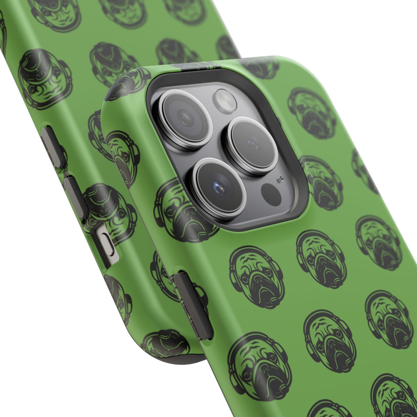 [Green] Poogstek Logo Stylish Impact-Resistant Phone Case with Cool Headphone Design, Hipster Gift, Fun Phone Accessory, Trendy Tech Case, Unique [...]