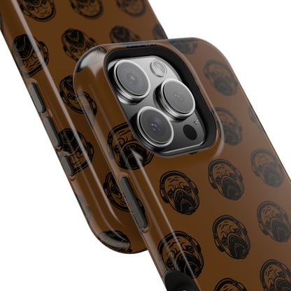 [Brown] Poogstek Logo Stylish Impact-Resistant Phone Case with Cool Headphone Design, Hipster Gift, Fun Phone Accessory, Trendy Tech Case, Unique [...]