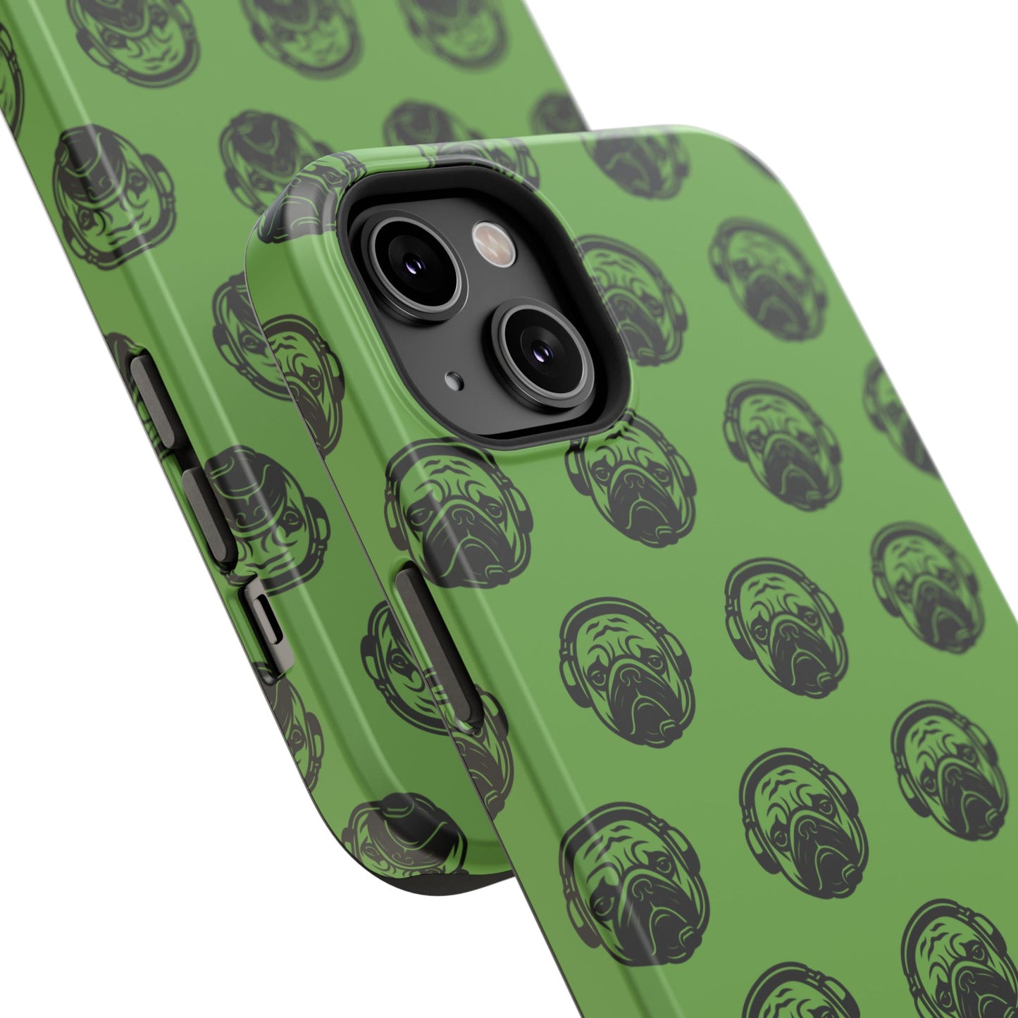 [Green] Poogstek Logo Stylish Impact-Resistant Phone Case with Cool Headphone Design, Hipster Gift, Fun Phone Accessory, Trendy Tech Case, Unique [...]