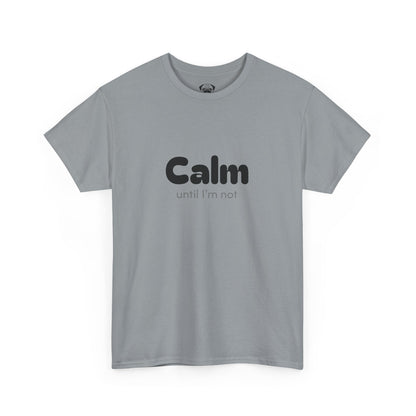 Unisex Typography Humor Tee – Calm until I'm not