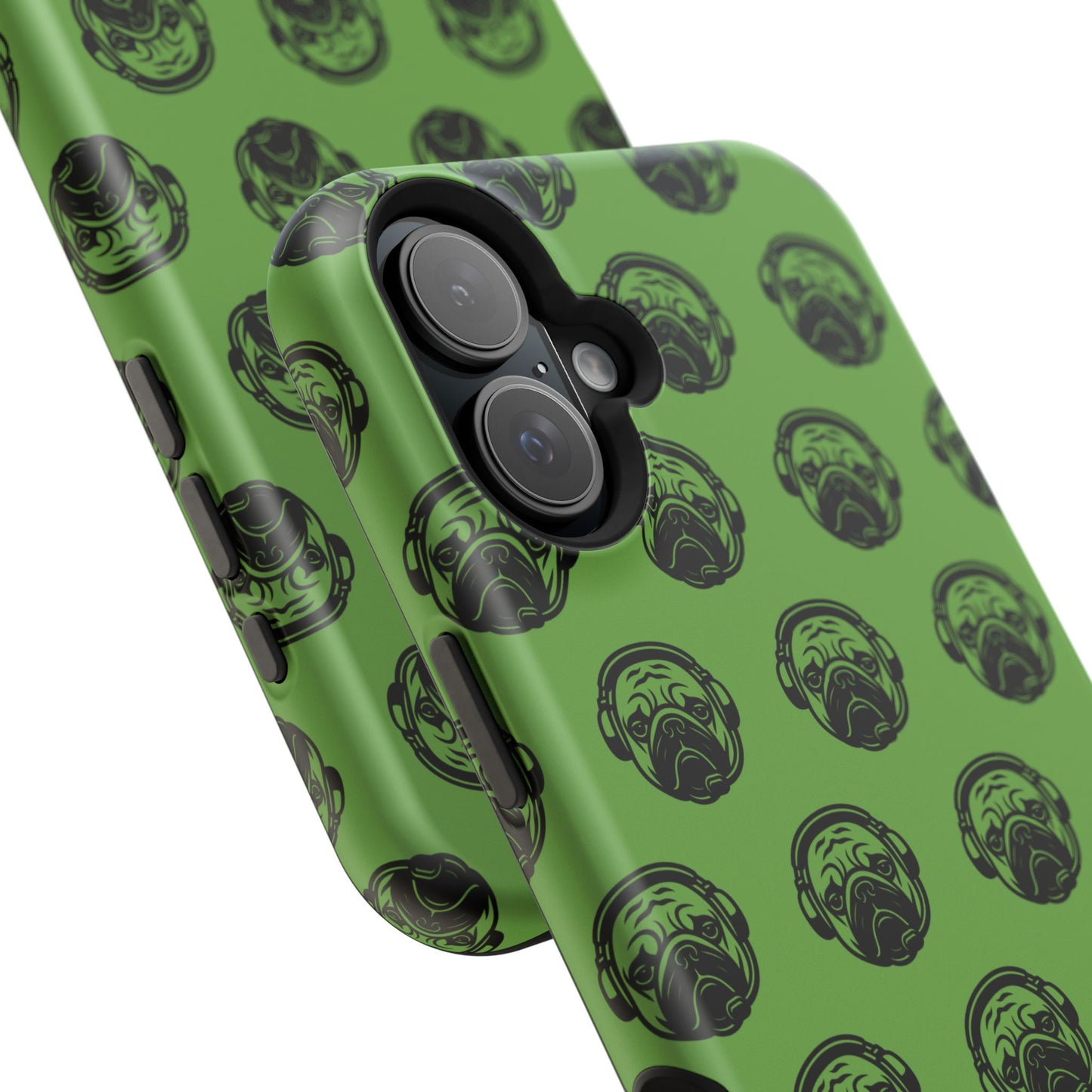 [Green] Poogstek Logo Stylish Impact-Resistant Phone Case with Cool Headphone Design, Hipster Gift, Fun Phone Accessory, Trendy Tech Case, Unique [...]