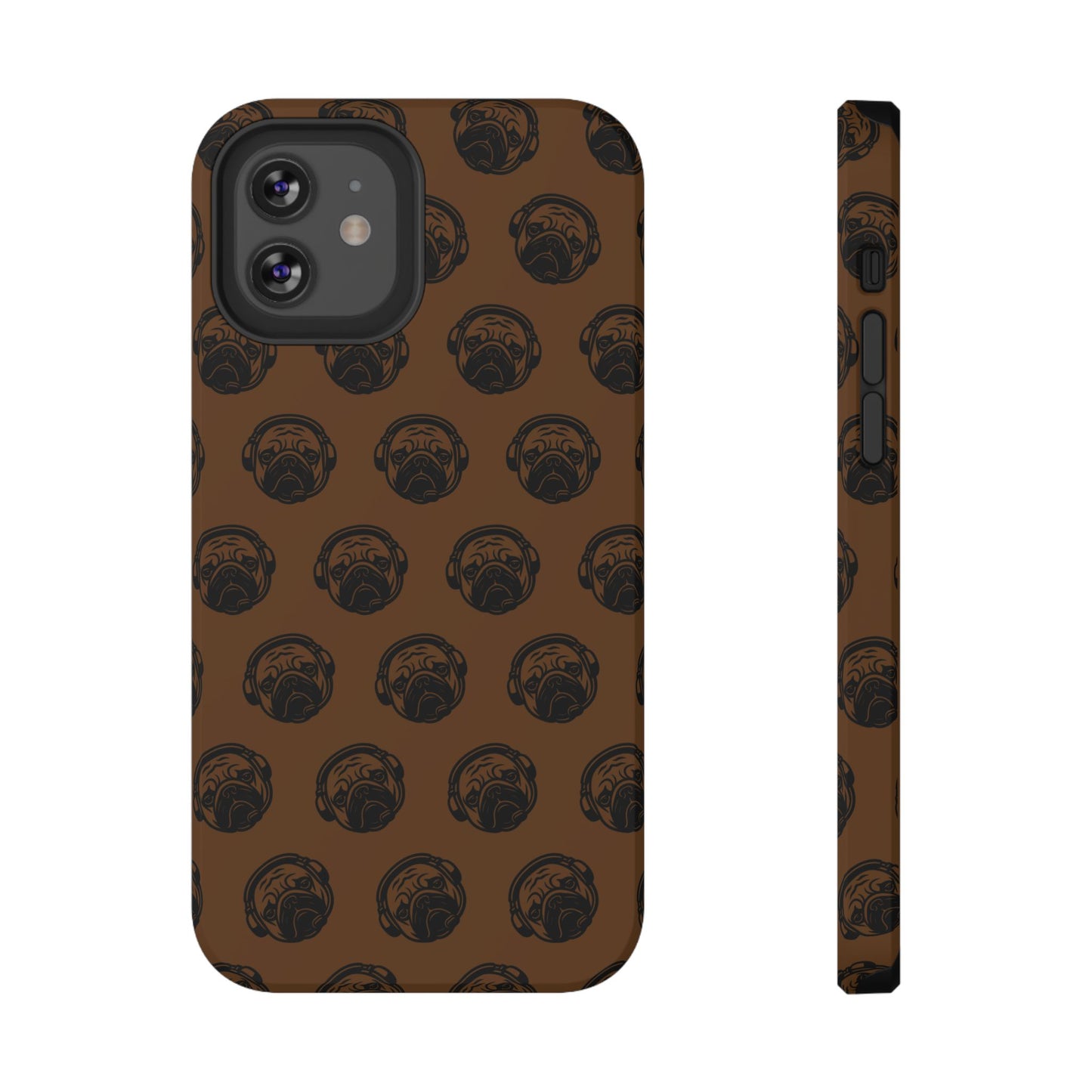 [Brown] Poogstek Logo Stylish Impact-Resistant Phone Case with Cool Headphone Design, Hipster Gift, Fun Phone Accessory, Trendy Tech Case, Unique [...]