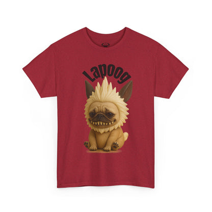 Cute Lapoog Tee, Casual Dog Lover's T-Shirt, Halloween Gift for Pet Owners, Funny Friendship Shirt, Unisex Cotton Tee