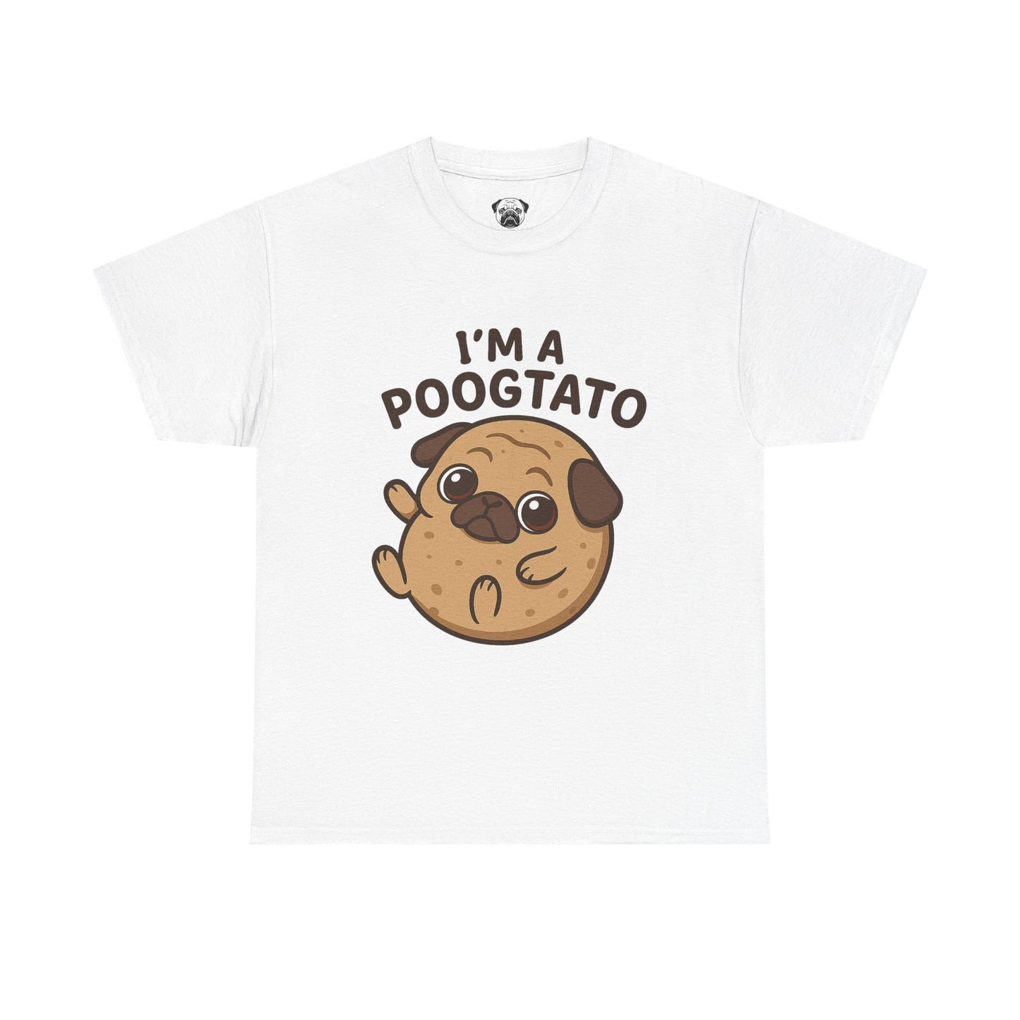 Cute Pug Potato Poogtato Tee, Casual Dog Lover's T-Shirt, Halloween Gift for Pet Owners, Funny Friendship Shirt, Unisex Cotton Tee