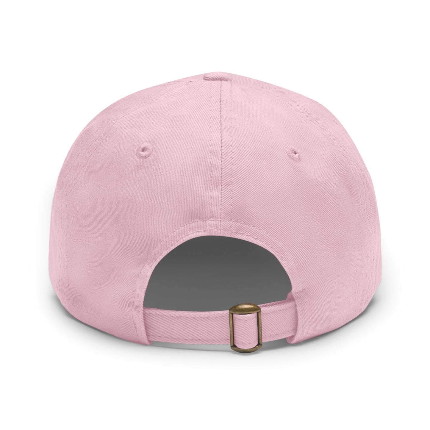 [Pink] Unisex Poogs Hat with Leather Patch, Cute Pet Lover Cap, Gift for Dog Owners, Adjustable Baseball Cap, Fun Casual Headwear