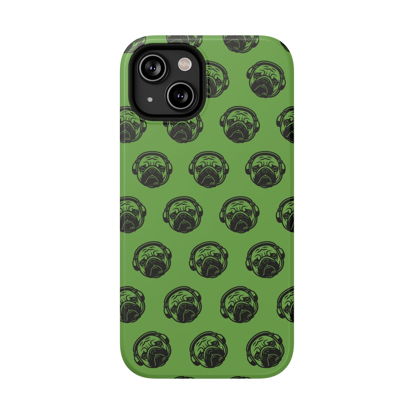 [Green] Poogstek Logo Stylish Impact-Resistant Phone Case with Cool Headphone Design, Hipster Gift, Fun Phone Accessory, Trendy Tech Case, Unique [...]