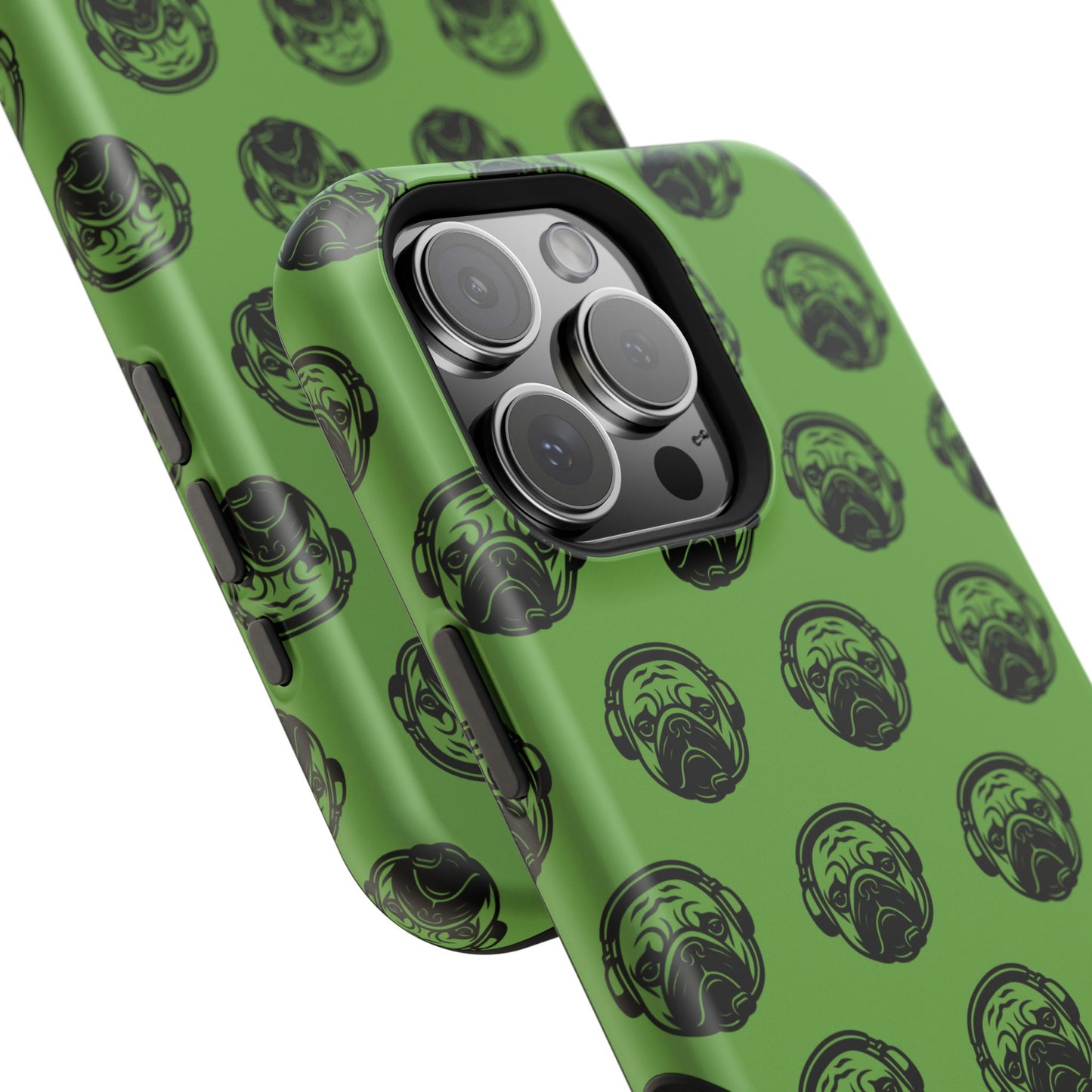 [Green] Poogstek Logo Stylish Impact-Resistant Phone Case with Cool Headphone Design, Hipster Gift, Fun Phone Accessory, Trendy Tech Case, Unique [...]