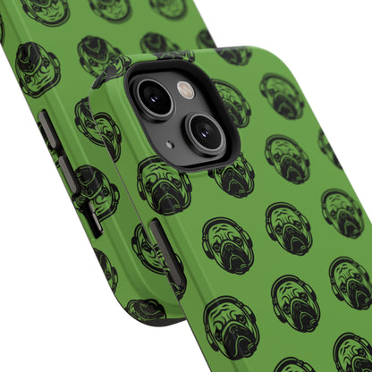 [Green] Poogstek Logo Stylish Impact-Resistant Phone Case with Cool Headphone Design, Hipster Gift, Fun Phone Accessory, Trendy Tech Case, Unique [...]