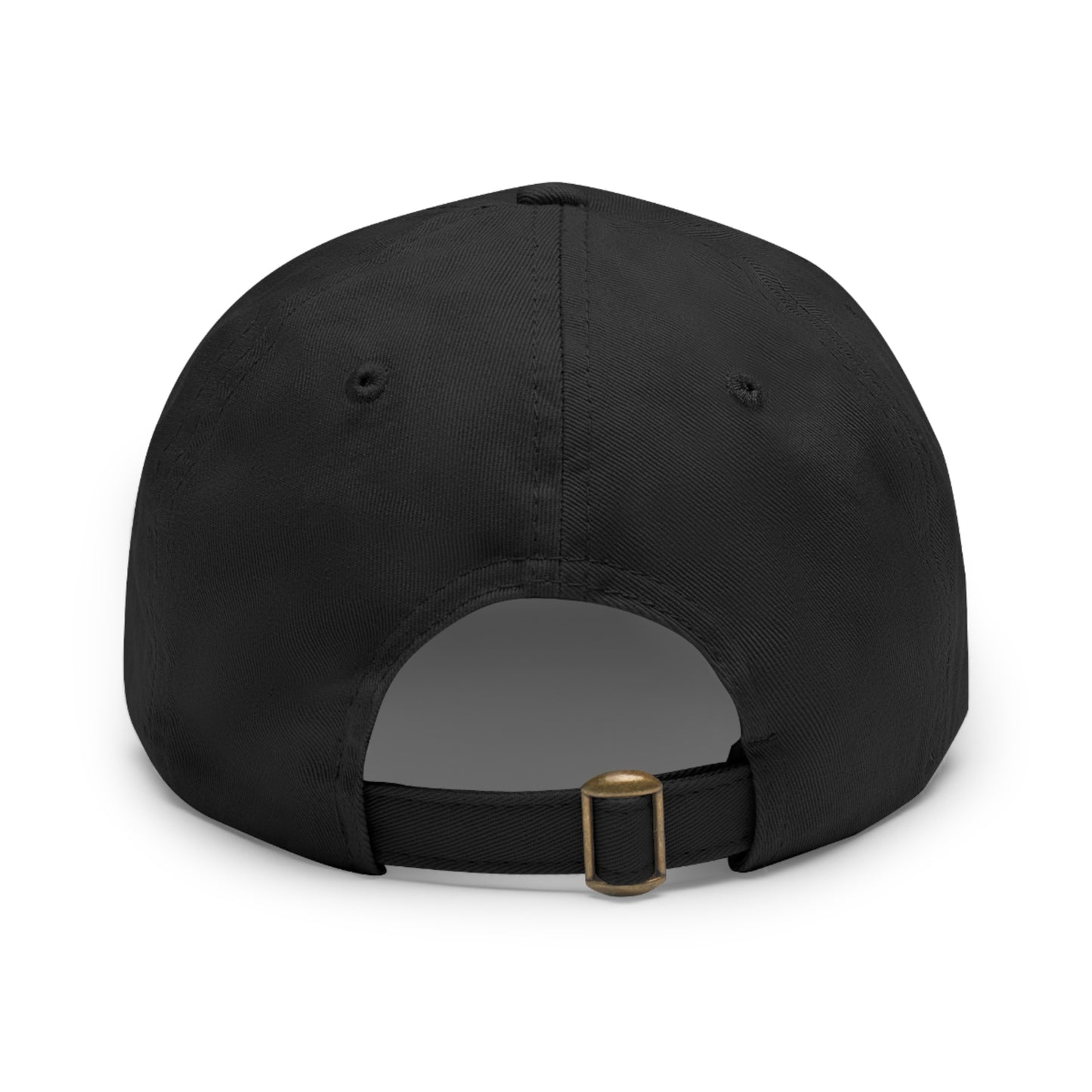 [Black] Unisex Poogstek Hat with Leather Patch, Cute Pet Lover Cap, Gift for Dog Owners, Adjustable Baseball Cap, Fun Casual Headwear