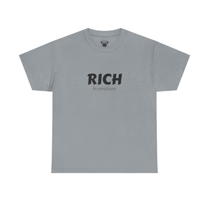 T-Shirt - Bait and Switch Humor UniSex Rich in Emotions Typography Tee