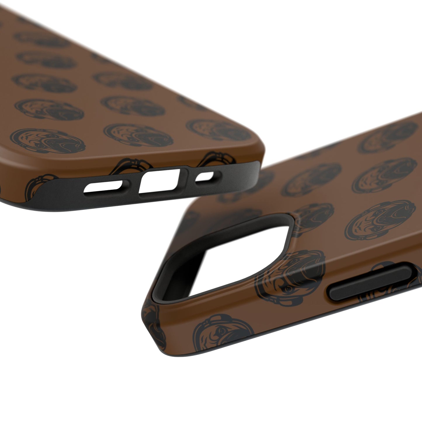 [Brown] Poogstek Logo Stylish Impact-Resistant Phone Case with Cool Headphone Design, Hipster Gift, Fun Phone Accessory, Trendy Tech Case, Unique [...]