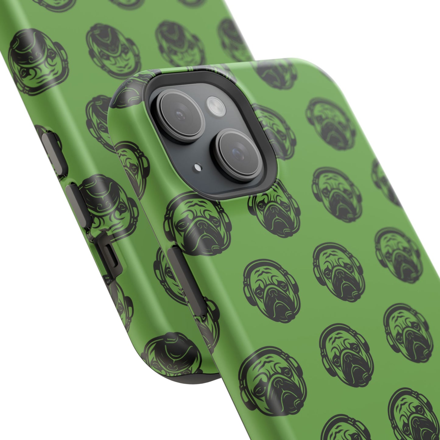 [Green] Poogstek Logo Stylish Impact-Resistant Phone Case with Cool Headphone Design, Hipster Gift, Fun Phone Accessory, Trendy Tech Case, Unique [...]