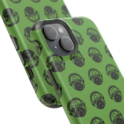 [Green] Poogstek Logo Stylish Impact-Resistant Phone Case with Cool Headphone Design, Hipster Gift, Fun Phone Accessory, Trendy Tech Case, Unique [...]