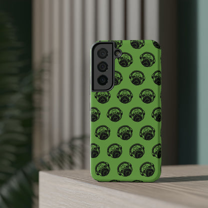 [Green] Poogstek Logo Stylish Impact-Resistant Phone Case with Cool Headphone Design, Hipster Gift, Fun Phone Accessory, Trendy Tech Case, Unique [...]