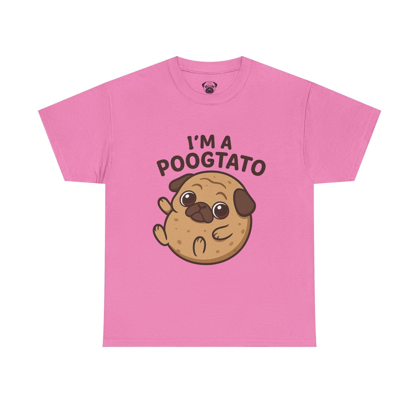 Cute Pug Potato Poogtato Tee, Casual Dog Lover's T-Shirt, Halloween Gift for Pet Owners, Funny Friendship Shirt, Unisex Cotton Tee