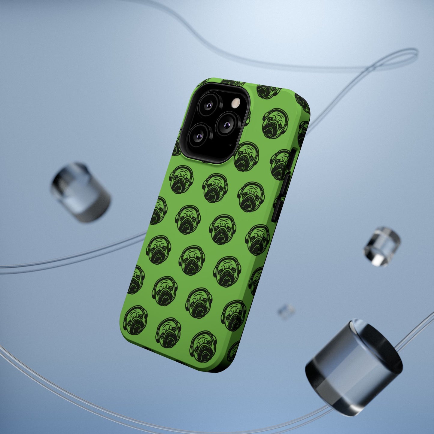 [Green] Poogstek Logo Stylish Impact-Resistant Phone Case with Cool Headphone Design, Hipster Gift, Fun Phone Accessory, Trendy Tech Case, Unique [...]