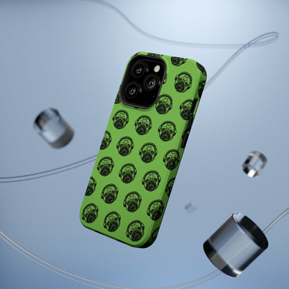 [Green] Poogstek Logo Stylish Impact-Resistant Phone Case with Cool Headphone Design, Hipster Gift, Fun Phone Accessory, Trendy Tech Case, Unique [...]