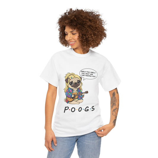 Cute Friends Poogs Pheobe Tee, Casual Dog Lover's T-Shirt, Gift for Pet Owners, Funny Friendship Shirt, Unisex Cotton Tee