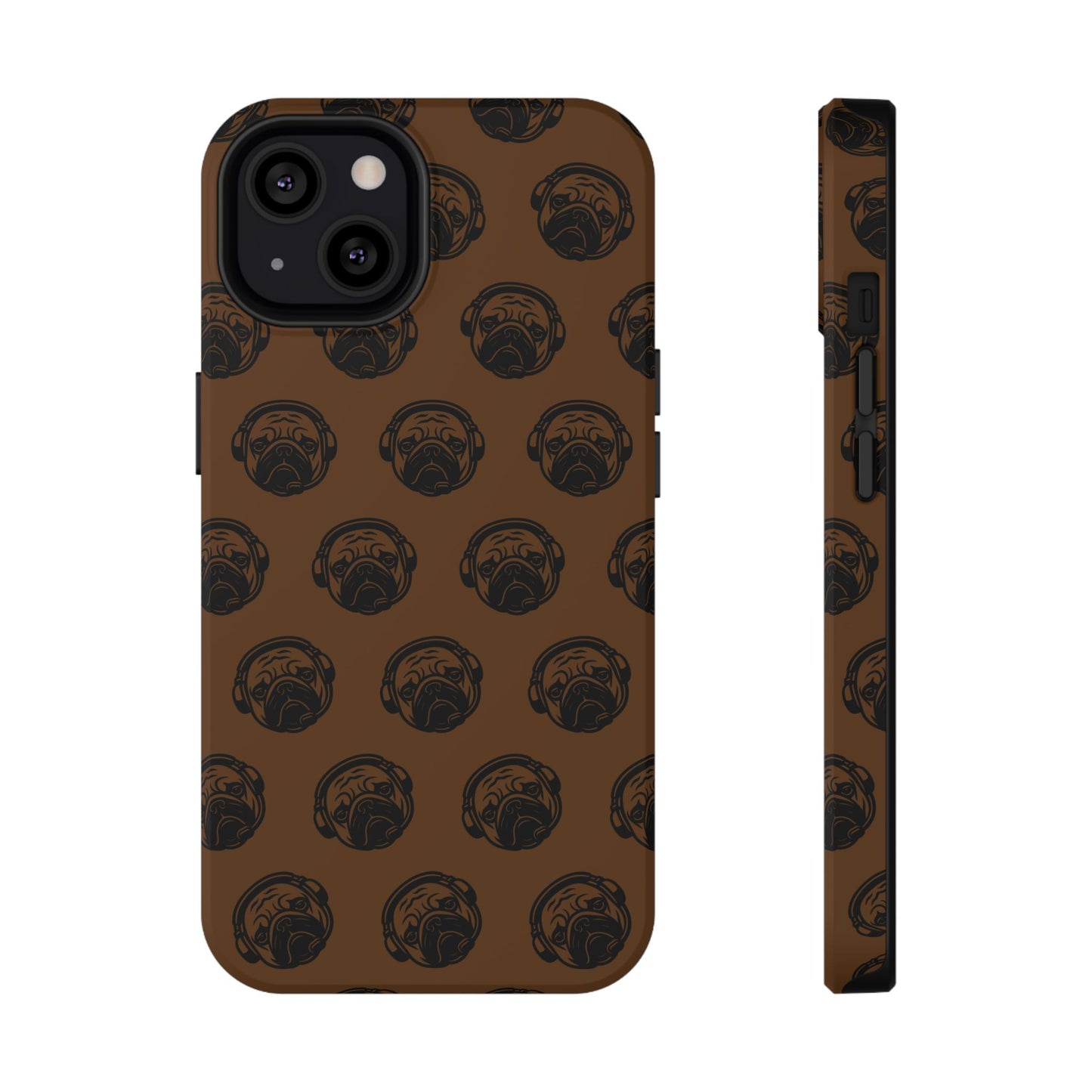 [Brown] Poogstek Logo Stylish Impact-Resistant Phone Case with Cool Headphone Design, Hipster Gift, Fun Phone Accessory, Trendy Tech Case, Unique [...]