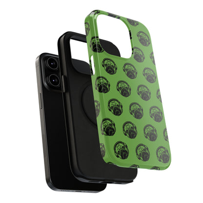 [Green] Poogstek Logo Stylish Impact-Resistant Phone Case with Cool Headphone Design, Hipster Gift, Fun Phone Accessory, Trendy Tech Case, Unique [...]