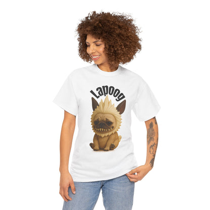 Cute Lapoog Tee, Casual Dog Lover's T-Shirt, Halloween Gift for Pet Owners, Funny Friendship Shirt, Unisex Cotton Tee