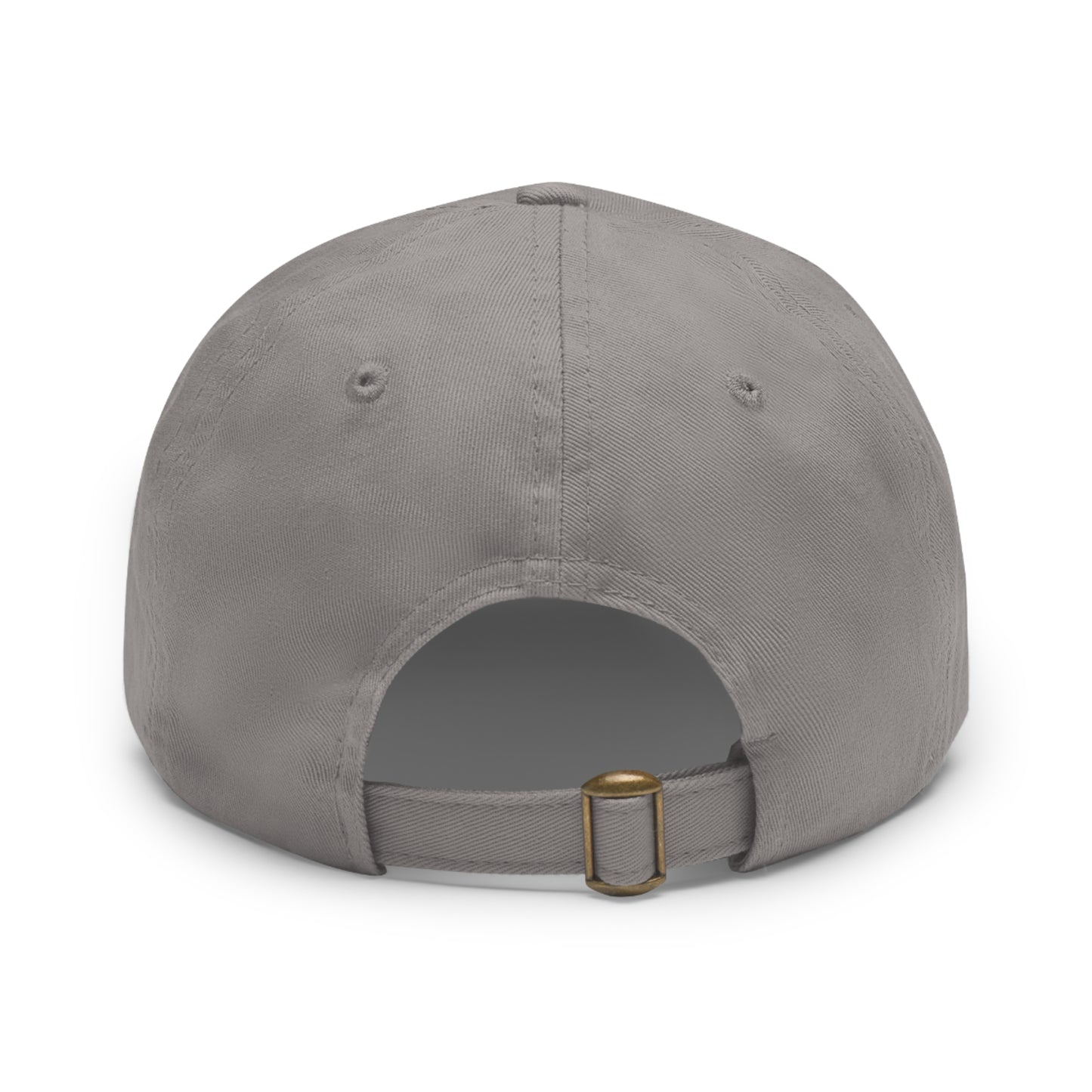[Grey] Unisex Poogstek Hat with Leather Patch, Cute Pet Lover Cap, Gift for Dog Owners, Adjustable Baseball Cap, Fun Casual Headwear