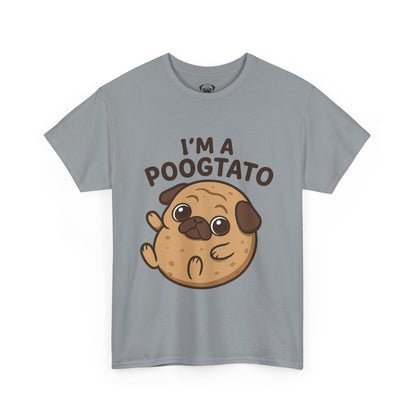 Cute Pug Potato Poogtato Tee, Casual Dog Lover's T-Shirt, Halloween Gift for Pet Owners, Funny Friendship Shirt, Unisex Cotton Tee