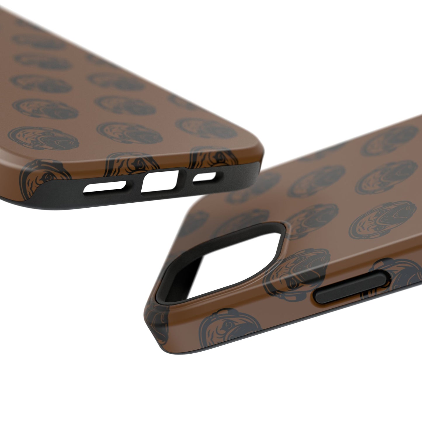 [Brown] Poogstek Logo Stylish Impact-Resistant Phone Case with Cool Headphone Design, Hipster Gift, Fun Phone Accessory, Trendy Tech Case, Unique [...]