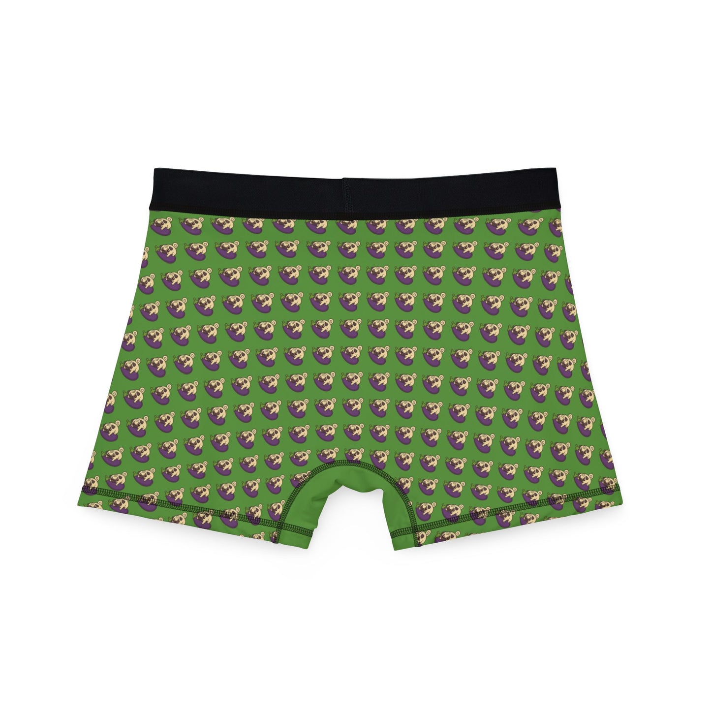 Whimsical Pug-Themed Men's Boxers, Fun Underwear for Dog Lovers, Unique Gifts, AOP Printed Boxers, Playful Everyday Comfort