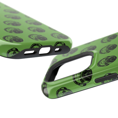 [Green] Poogstek Logo Stylish Impact-Resistant Phone Case with Cool Headphone Design, Hipster Gift, Fun Phone Accessory, Trendy Tech Case, Unique [...]
