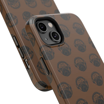 [Brown] Poogstek Logo Stylish Impact-Resistant Phone Case with Cool Headphone Design, Hipster Gift, Fun Phone Accessory, Trendy Tech Case, Unique [...]