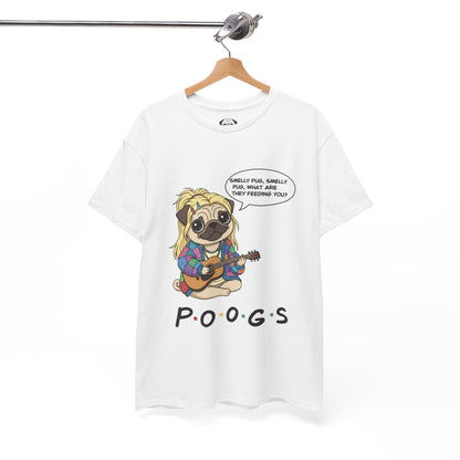Cute Friends Poogs Pheobe Tee, Casual Dog Lover's T-Shirt, Gift for Pet Owners, Funny Friendship Shirt, Unisex Cotton Tee