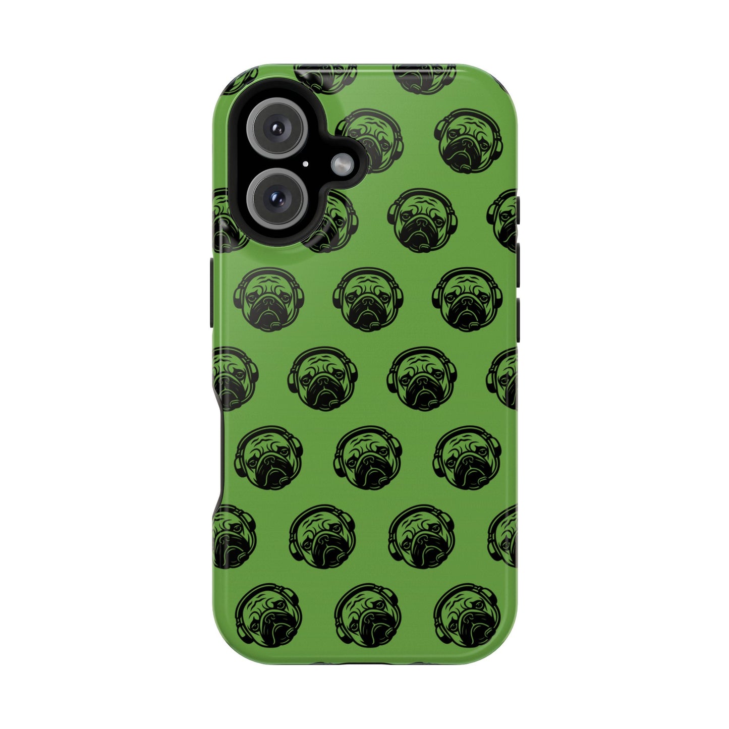 [Green] Poogstek Logo Stylish Impact-Resistant Phone Case with Cool Headphone Design, Hipster Gift, Fun Phone Accessory, Trendy Tech Case, Unique [...]