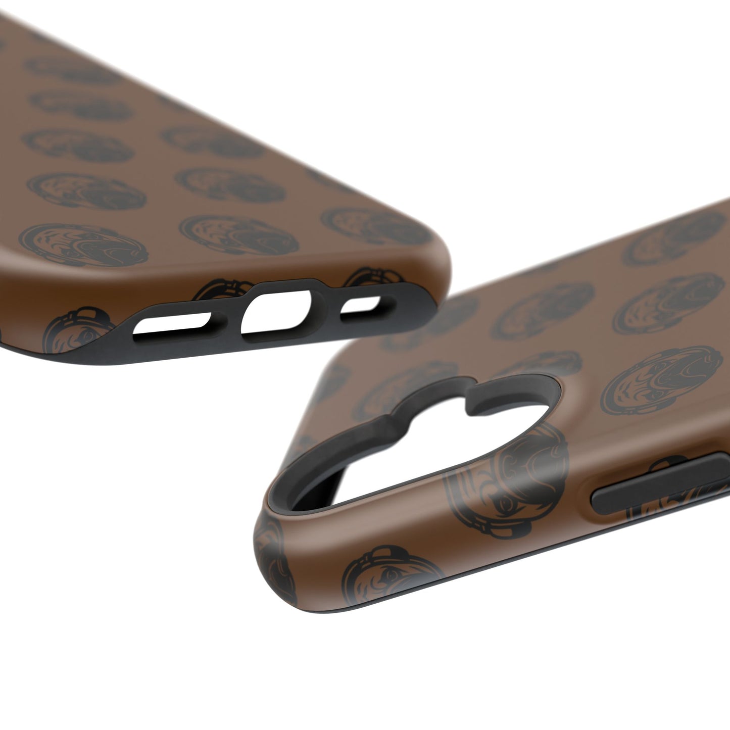 [Brown] Poogstek Logo Stylish Impact-Resistant Phone Case with Cool Headphone Design, Hipster Gift, Fun Phone Accessory, Trendy Tech Case, Unique [...]