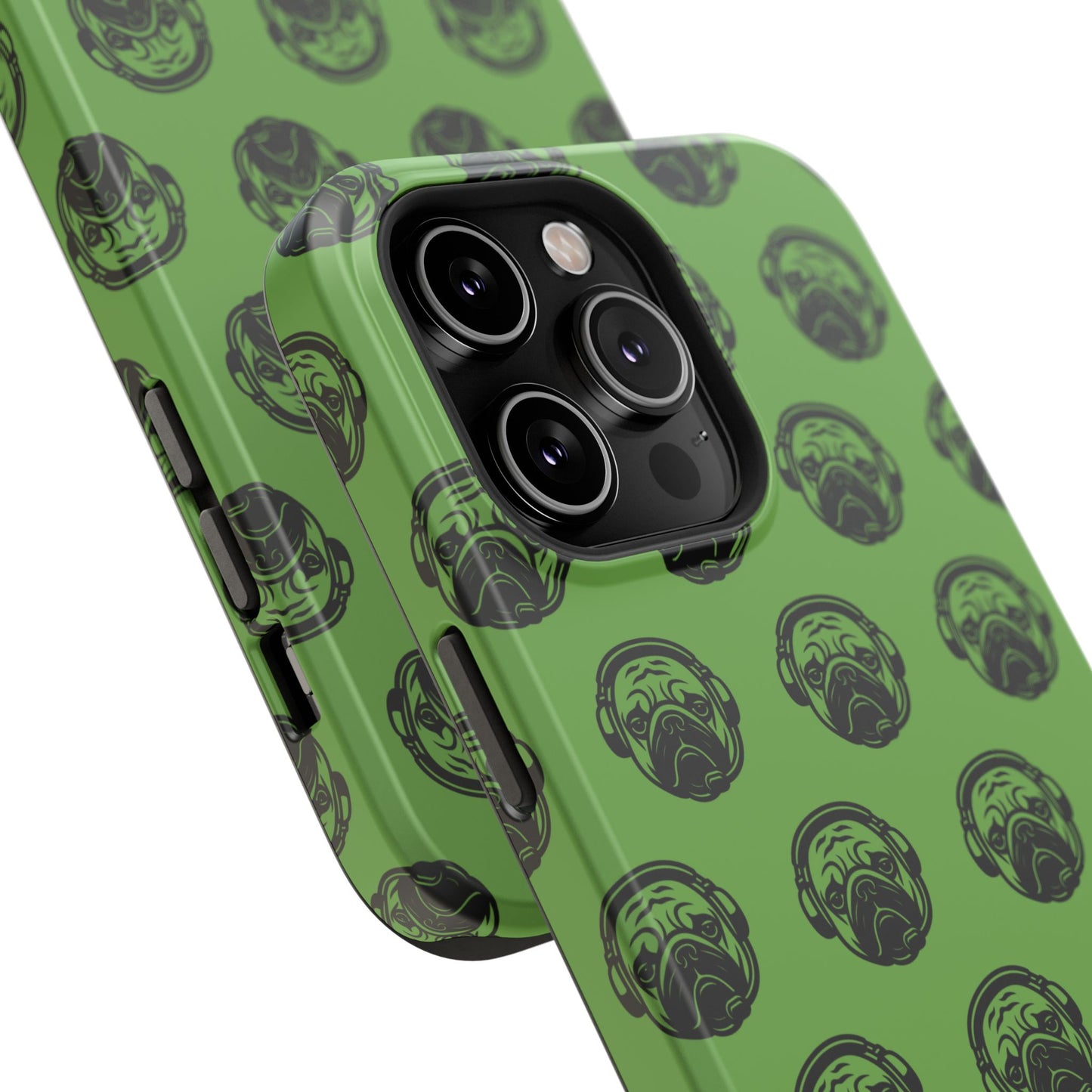 [Green] Poogstek Logo Stylish Impact-Resistant Phone Case with Cool Headphone Design, Hipster Gift, Fun Phone Accessory, Trendy Tech Case, Unique [...]