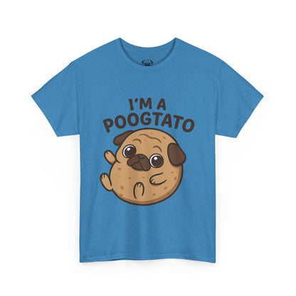 Cute Pug Potato Poogtato Tee, Casual Dog Lover's T-Shirt, Halloween Gift for Pet Owners, Funny Friendship Shirt, Unisex Cotton Tee
